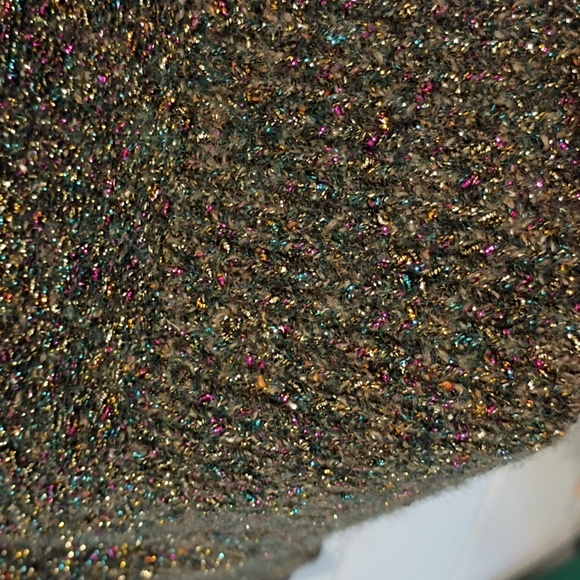 Ann Taylor Multicolor Metallic Crew Neck Holiday Sweater Size Petite Medium - Picture 3 of 5